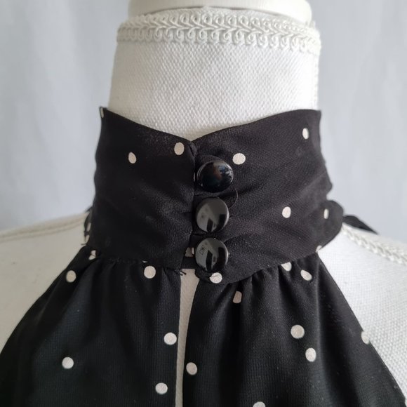 Joseph Ribkoff Polka Dot Sleeveless Dress Size 8 - Picture 4 of 13